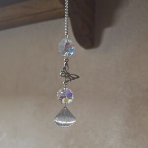 3 Items For $15 Elegant Silver Butterfly Pendant Suncatcher